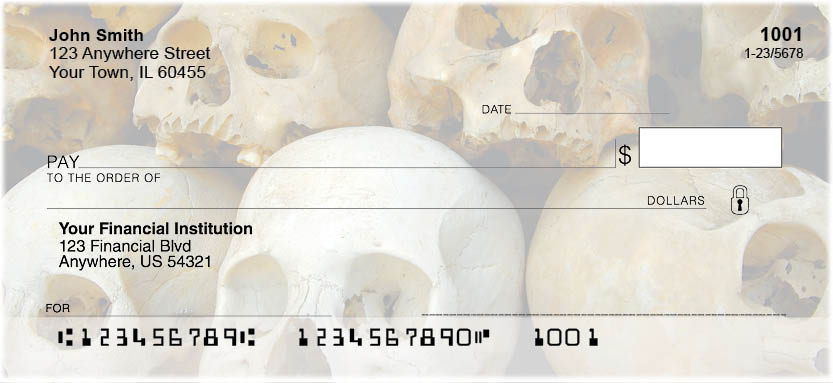 Skulls and Bones Personal Checks