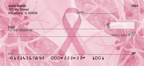 Breast Cancer Pink Backgrounds Personal Checks