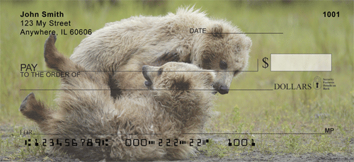 Brown Bear Cubs Personal Checks