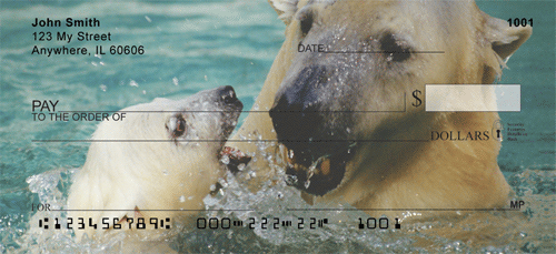 Polar Bears in the Water Checks