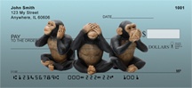 Wise Monkeys Personal Checks