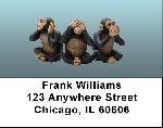 Wise Monkeys Address Labels