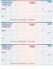 Blue Red High Security 3 Per Page Laser Checks Product Image