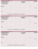 Burgundy Safety High Security 3 Per Page Laser Checks Product Image