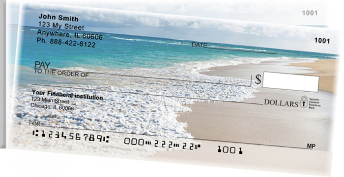 Everchanging Beaches Side Tear Personal Checks