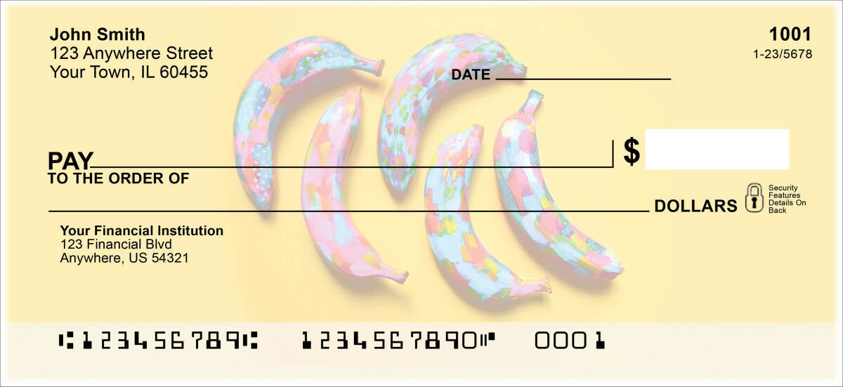 Summer Time Fruits Personal Checks by EttaVee