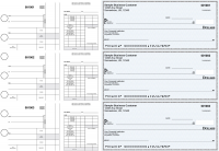Blue Safety Disbursement Payroll Business Checks | BU3-7BLU01-FSP