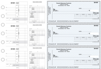 Blue Safety Itemized Disbursement Payroll Business Checks | BU3-7BLU01-IDP