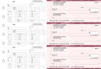 Burgundy Marble Multi-Purpose Counter Signature Business Checks | BU3-7BMA01-MPC