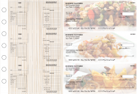 Chinese Cuisine Multi-Purpose Salary Voucher Business Checks | BU3-7CDS04-MPS