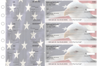 American Flag Multi-Purpose Salary Voucher Business Checks