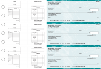 Teal Marble Multi-Purpose Salary Voucher Business Checking