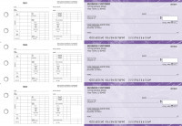 Purple Marble Multi-Purpose Hourly Voucher Business Checks | BU3-7UMA01-MPH
