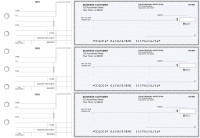 Blue Safety Standard Mailer Business Checks | BU3-BLU01-SML