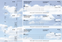 Clouds Itemized Payment Business Checks | BU3-CDS21-IPR
