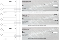 Brushed Metal Standard Disbursement Designer Business Checks | BU3-CDS23-SDS