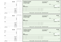 Green Safety Itemized Payment Business Checks | BU3-GRN01-IPR