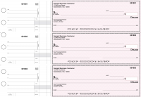 Pink Safety Standard Disbursement Business Checks | BU3-PSF01-SDS