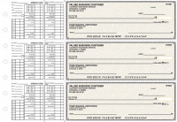 Tan Parchment Payroll Business Checks | BU3-TPM01-PAY