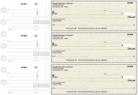 Tan Parchment Standard Disbursement Business Checks | BU3-TPM01-SDS