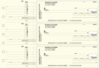 Yellow Knit Invoice Business Checks | BU3-YEL02-INV