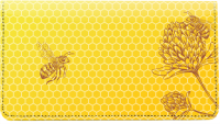 Golden Bee Blossoms Checkbook Cover  | CDP-ANI100
