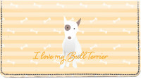 My Bull Terrier Loves Me Leather Cover | CDP-DOG117