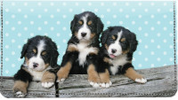 Bernese Mountain Dog Pups Keith Kimberlin Leather Cover | CDP-KKM27