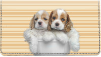 Cocker Spaniel Pups Keith Kimberlin Leather Cover | CDP-KKM28