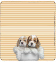 Cocker Spaniel Pups Keith Kimberlin Leather Cover | CDP-KKM28