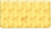Steamboat Willie Monogram Pattern Checkbook Cover | CDP-SBW02A
