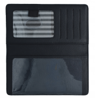 Black Premium Leather Checkbook Cover  | CLG-BLA01
