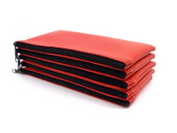 Red Zipper Bank Bag, 5.5" X 10.5" | CUR-011