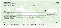 My Bull Terrier Loves Me Personal Checks | DOG-117