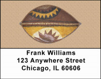 African Shields Address Labels | LBAFR-04