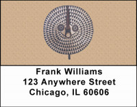 African Shields Address Labels | LBAFR-04
