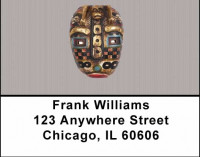 African Masks Address Labels | LBAFR-05