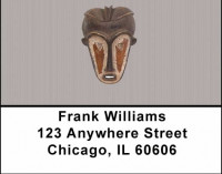 African Masks Address Labels | LBAFR-05