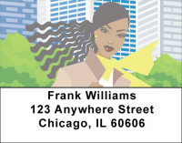 African Beauty Address Labels | LBAFR-16