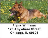 German Shepherds Address Labels | LBDOG-01