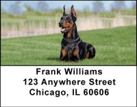 Dobermans Address Labels | LBDOG-20