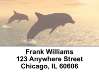 Dolphin Silhouettes Address Labels | LBEVC-02