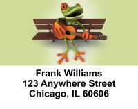 Funky Frogs Address Labels | LBEVC-03