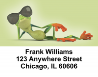 Funky Frogs Address Labels | LBEVC-03