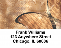 Rustic Butterflies Address Labels | LBEVC-06