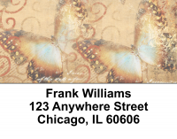 Rustic Butterflies Address Labels | LBEVC-06