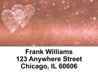 Heart Art Address Labels | LBEVC-09
