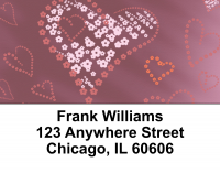 Heart Art Address Labels | LBEVC-09