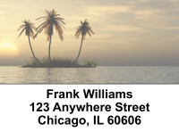 Palm Paradise Address Labels | LBEVC-18
