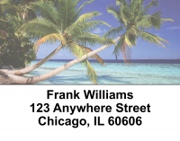 Palm Paradise Address Labels | LBEVC-18